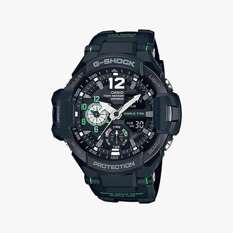 CASIO G-SHOCK GA1100-1A3 - MEN'S ADVENTURE TIMEPIECE: STYLISH, DURABLE, & WATER-RESISTANT