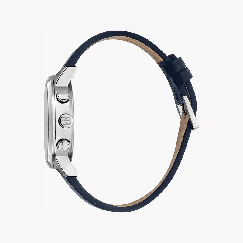 Esprit Men's Blue Leather Watch, Silver Dial | Es1g146m0025 by i-watch