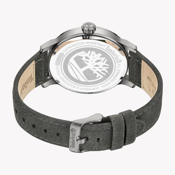 Timberland Men's Grey Leather Watch, Black Dial | Tdwgf2231003 by i-watch