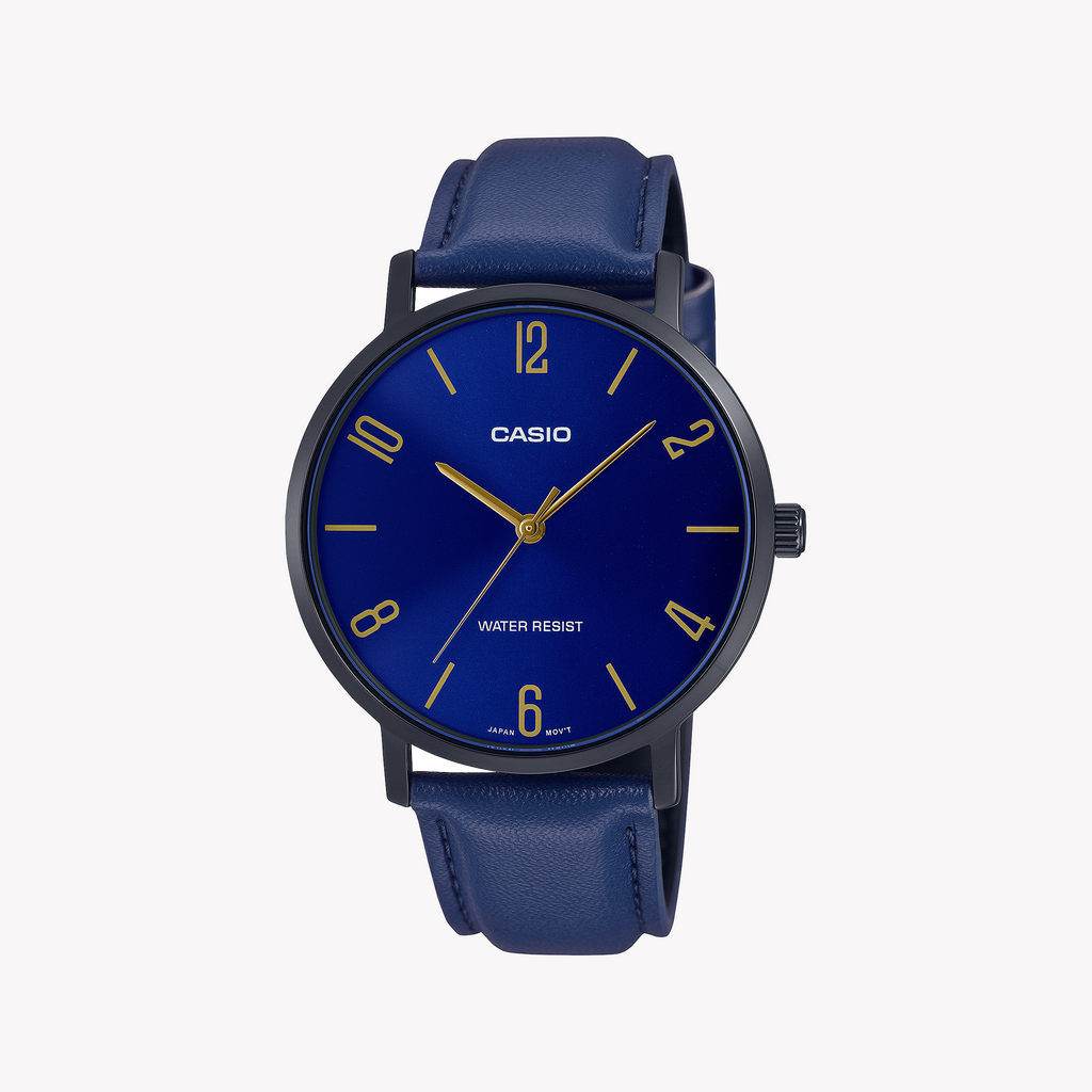 CASIO MTP-VT01BL-2BUDF - BOLD BLUE STYLISH TIMEPIECE FOR MODERN MEN
