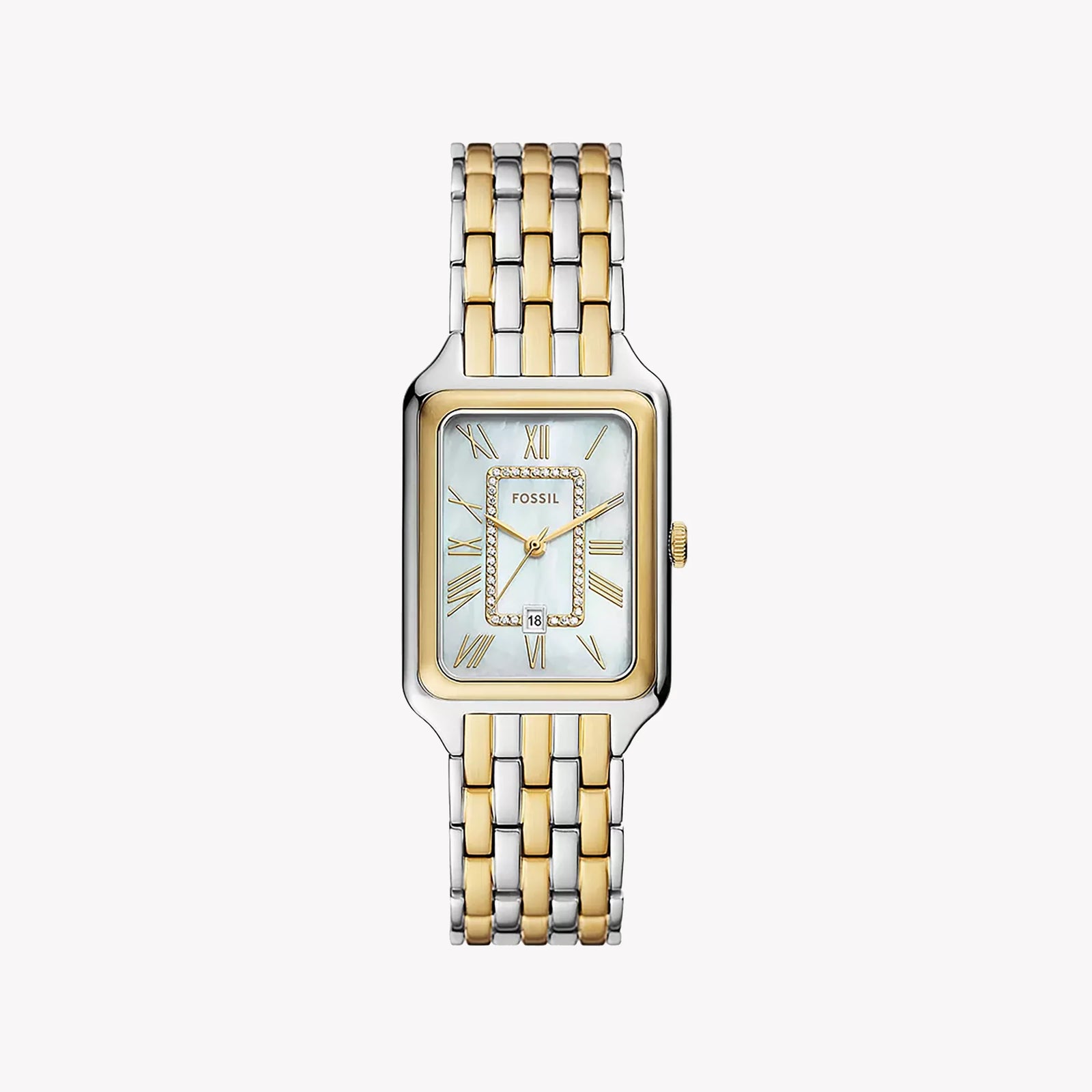Fossil Women's Silver & Gold Watch, White Dial | Es5305 by i-watch