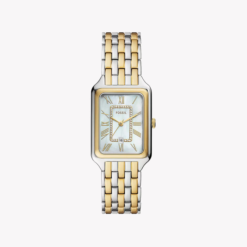 Fossil Women's Silver & Gold Watch, White Dial | Es5305 by i-watch