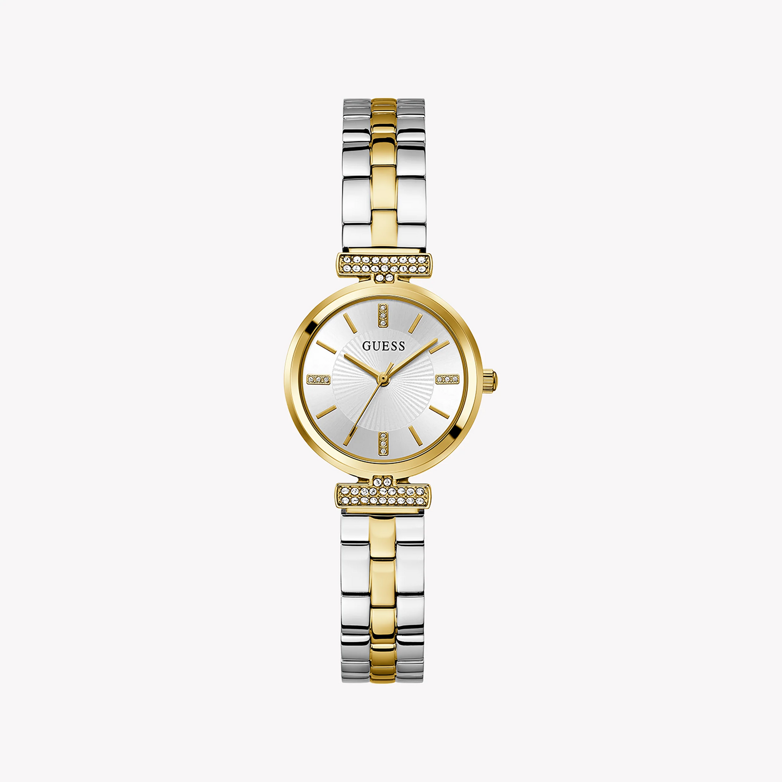 Guess Women's Gold/Silver Stainless Steel Watch, Silver Dial | Gw0762l5 by i-watch