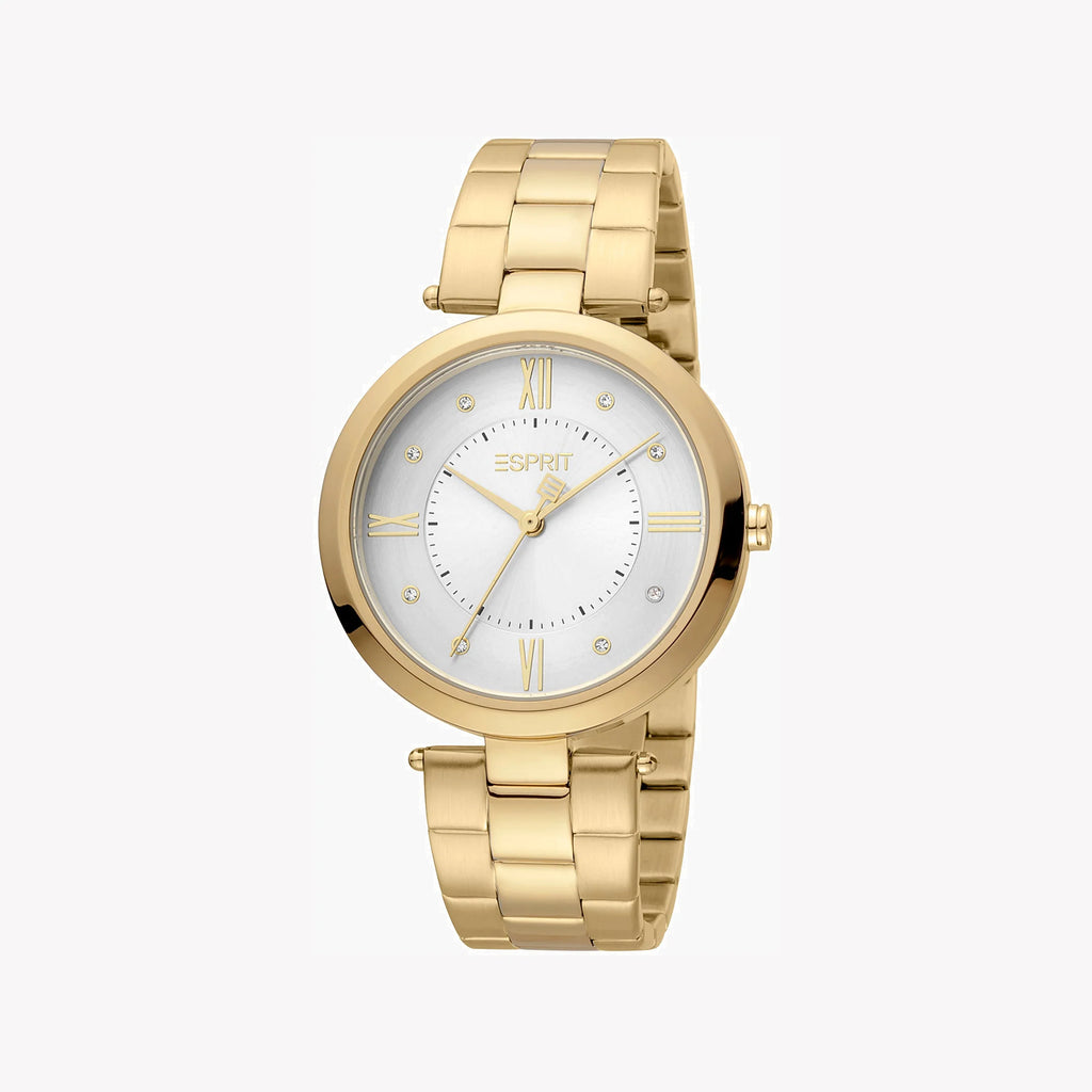 ESPRIT Women's Watch with Gold Stainless Steel Case and Gold Stainless Steel Band-i-Watch-2