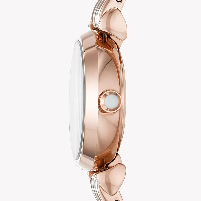 Emporio Armani Women's Rose Gold Watch, White Dial | Ar11203 by i-watch