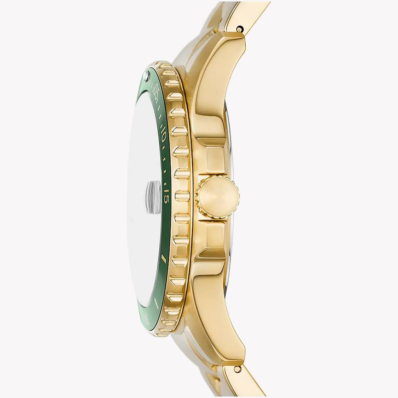 Fossil Men's Gold Watch, Green Dial | Fs6030 by i-watch