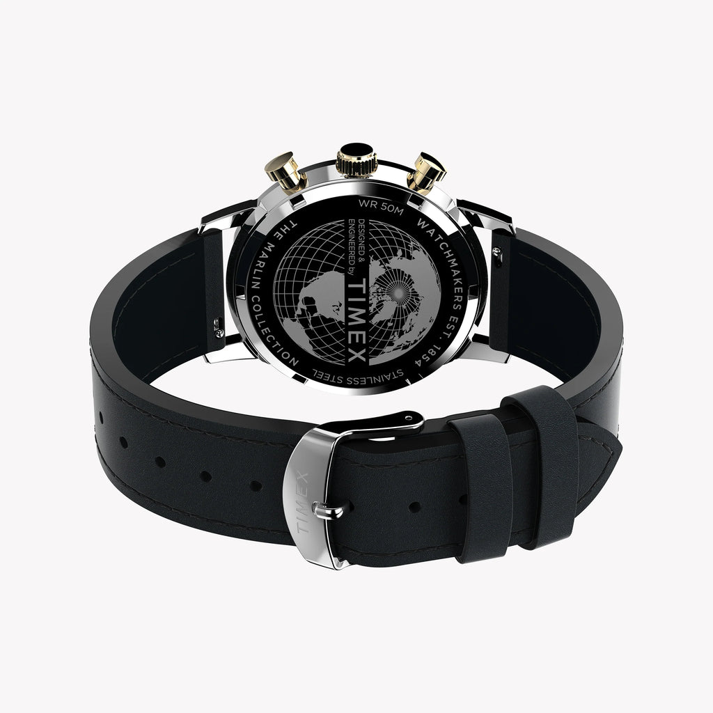 TIMEX MARLIN QUARTZ CHRONO 40MM - ELEGANT COPPER DIAL & BROWN LEATHER STRAP Men's Watch-i-Watch-3