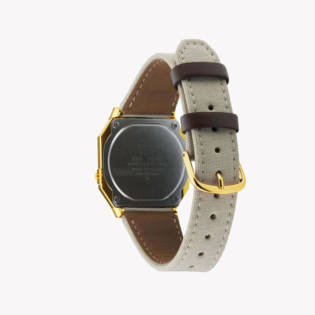 CASIO A700WEGL-7AEF MODERN CLASSIC - ELEGANT GOLD WITH GRAY BAND Unisex Watch for Stylish Functionality-i-Watch-3