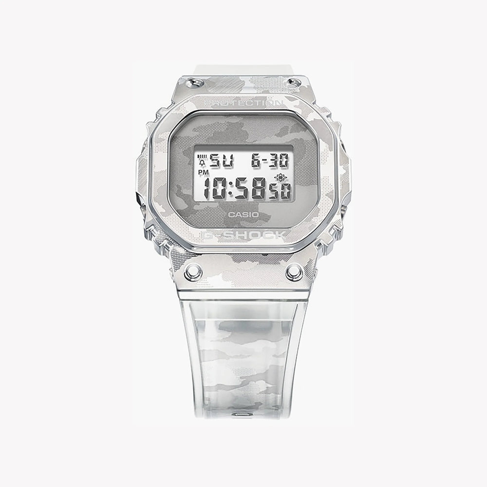 G-Shock Men's Silver Resin Watch, White Band | Gm-5600scm-1dr by i-watch