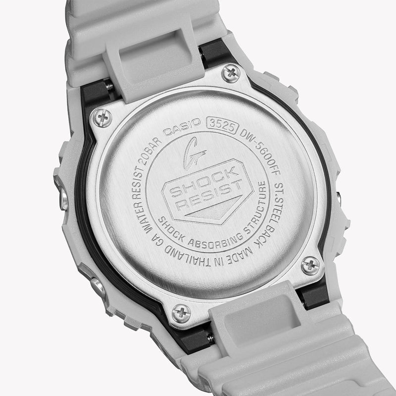 G-Shock Men's Silver Resin Watch, Digital Display | Dw-5600ff-8dr by i-watch