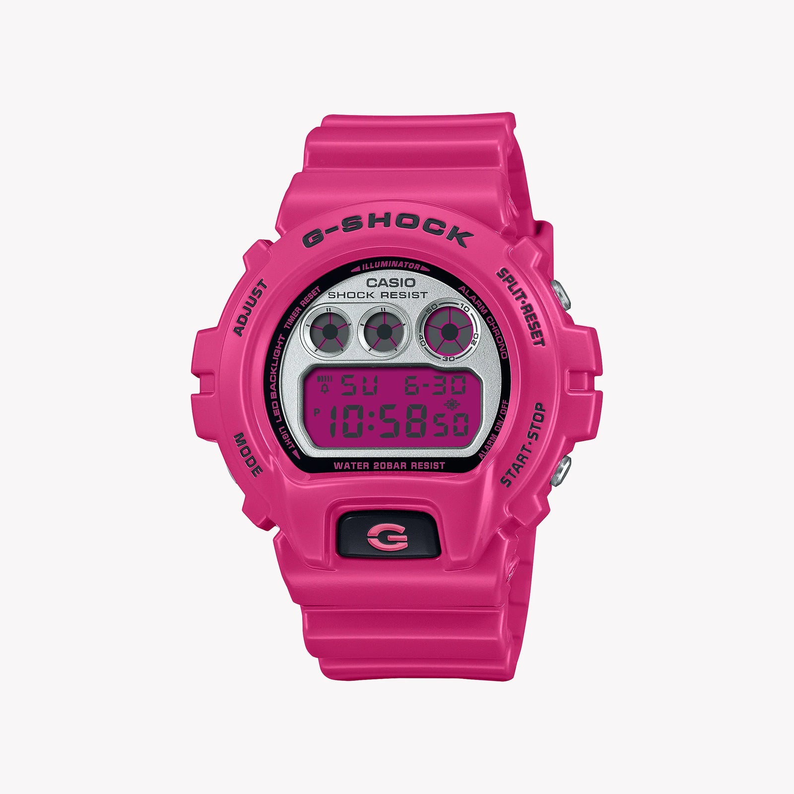 Vibrant Performance Women's Pink Resin Watch, Digital | Dw-6900rcs-4er by i-watch