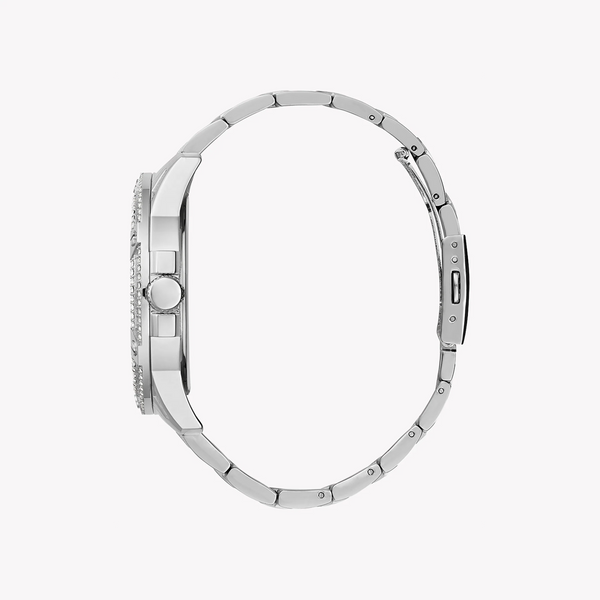 Guess Unisex Silver Stainless Steel Watch, Clear Dial | Gw0497g1 by i-watch