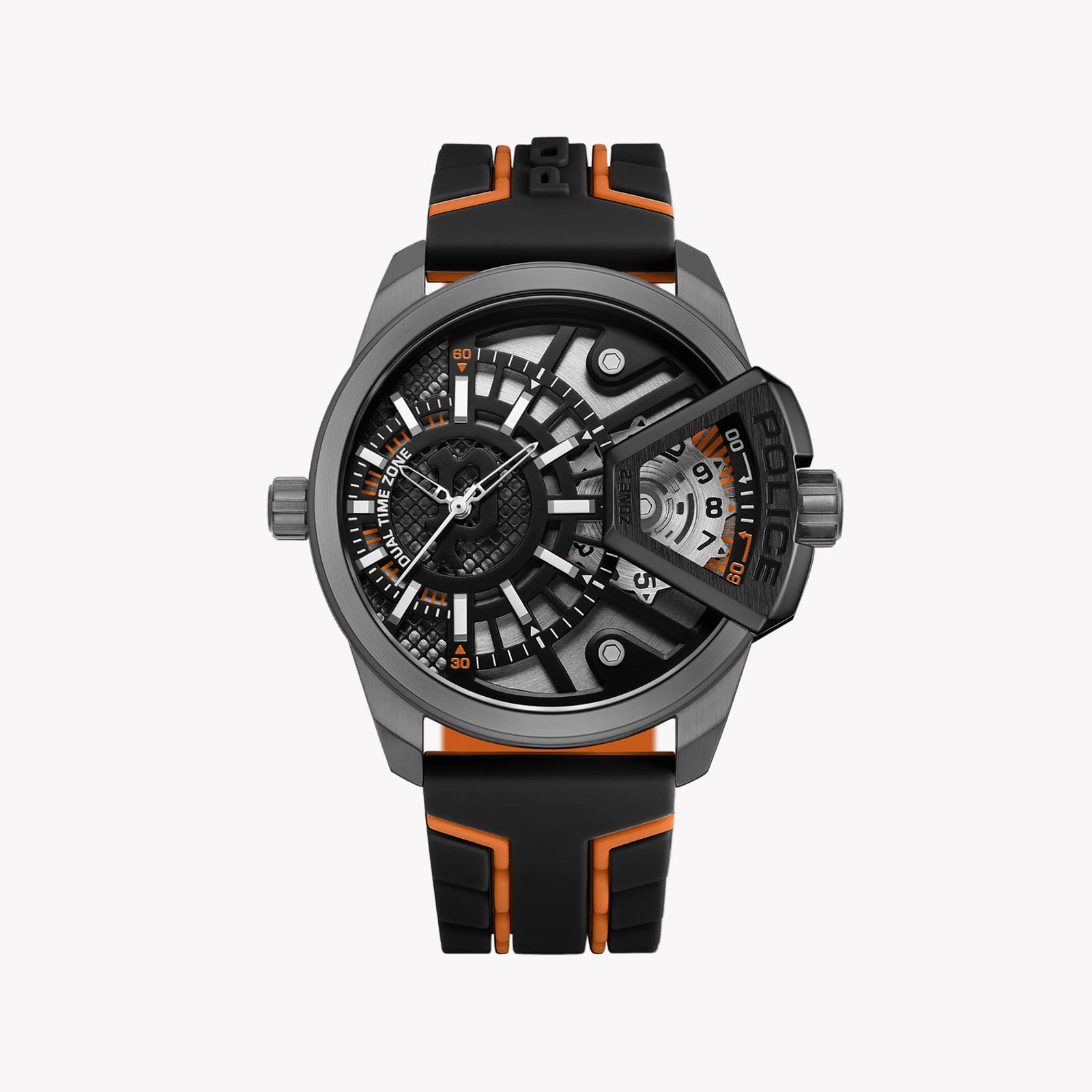 Police Men's Multicolor Silicone Watch, Stainless Steel | Pewjm0004201 by i-watch