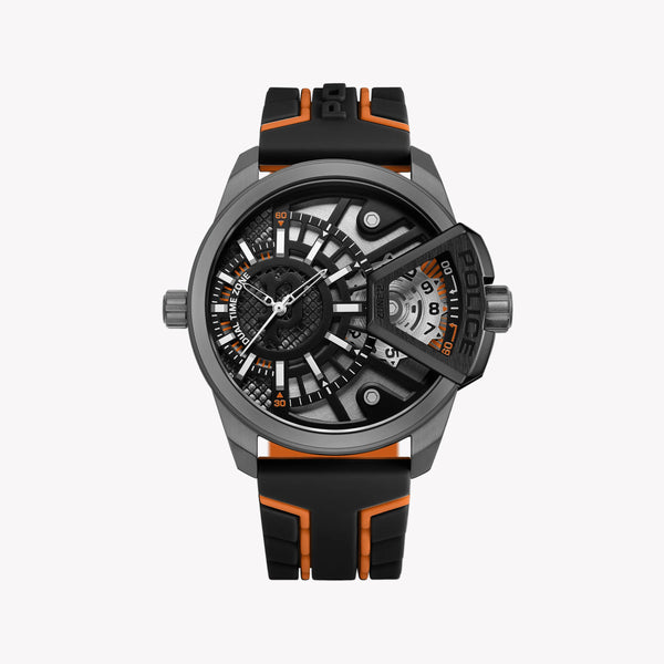 Police Men's Multicolor Silicone Watch, Stainless Steel | Pewjm0004201 by i-watch