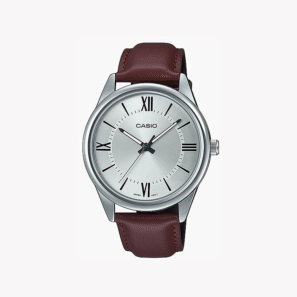 Casio Men's Silver Watch, White Dial | Mtp-V005l-7b5udf by i-watch