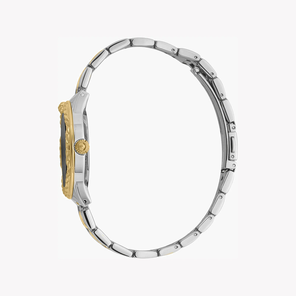 Just Cavalli Women's Silver & Gold Watch, Black Dial | Jc1l200m0095 by i-watch