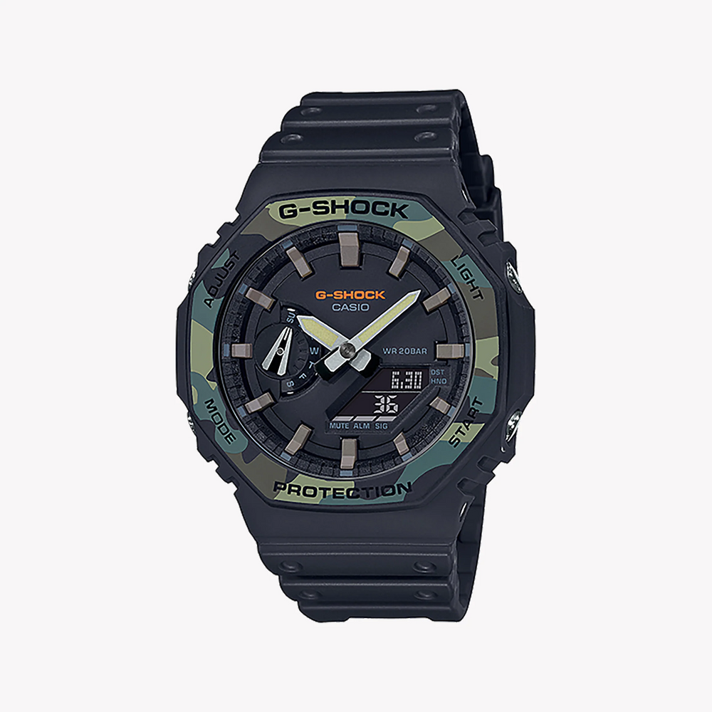 G-Shock Men's Black Resin Watch, Carbon Core | Ga-2100su-1adr by i-watch