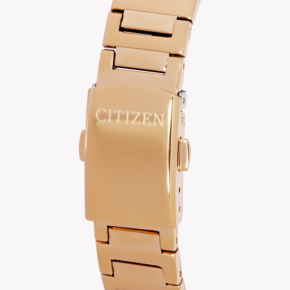 CITIZEN EQ9063-55X - ELEGANT TIMEPIECE FOR THE MODERN WOMAN with Gold Stainless Steel & Brown Dial-i-Watch-2