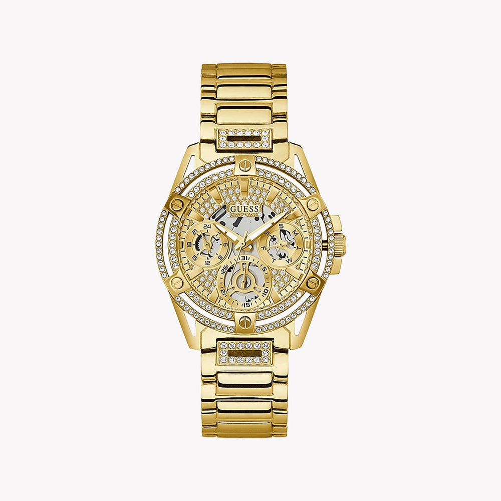 Guess Women's Gold Stainless Steel Watch, Gold Dial | Gw0464l2 by i-watch