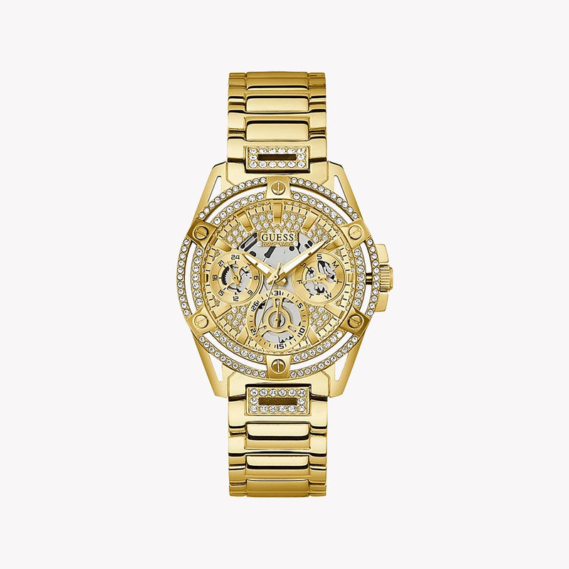 Guess Women's Gold Stainless Steel Watch, Gold Dial | Gw0464l2 by i-watch