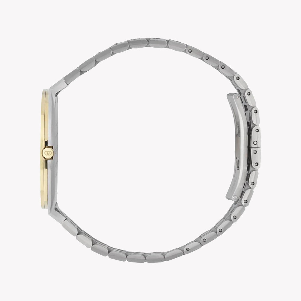 GUCCI YA163405 LUXURY TIMEPIECE - ELEGANT SILVER-GOLD & GOLD DIAL UNISEX WATCH-i-Watch-2