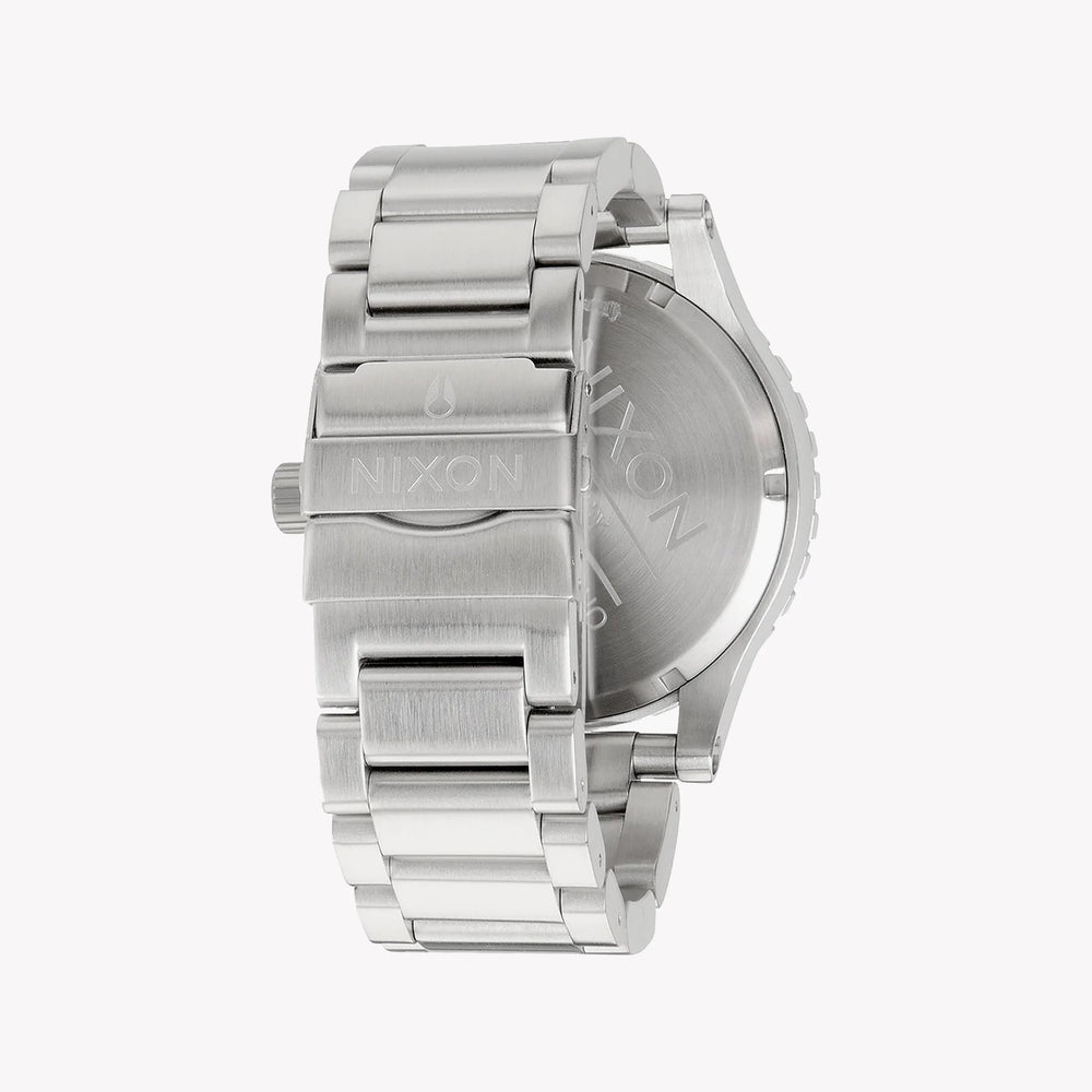 Nixon Men's Silver Watch, Black Dial | A083-000 by i-watch