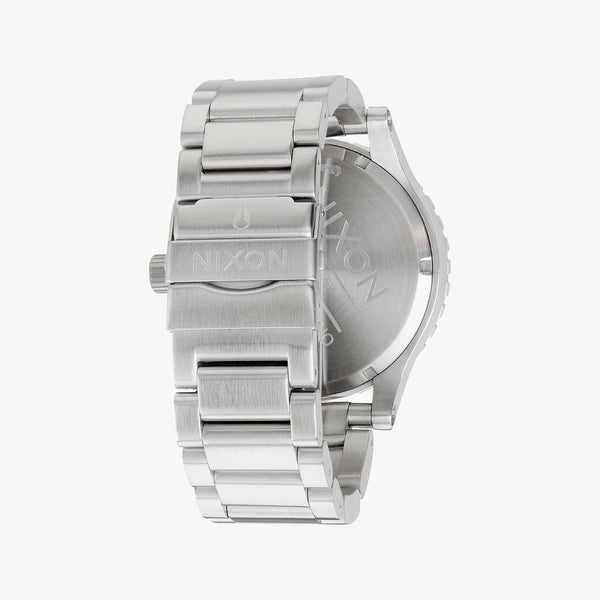 Nixon Men's Silver Watch, Black Dial | A083-000 by i-watch