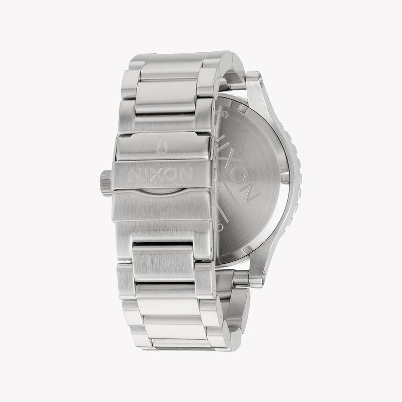 Nixon Men's Silver Watch, Black Dial | A083-000 by i-watch