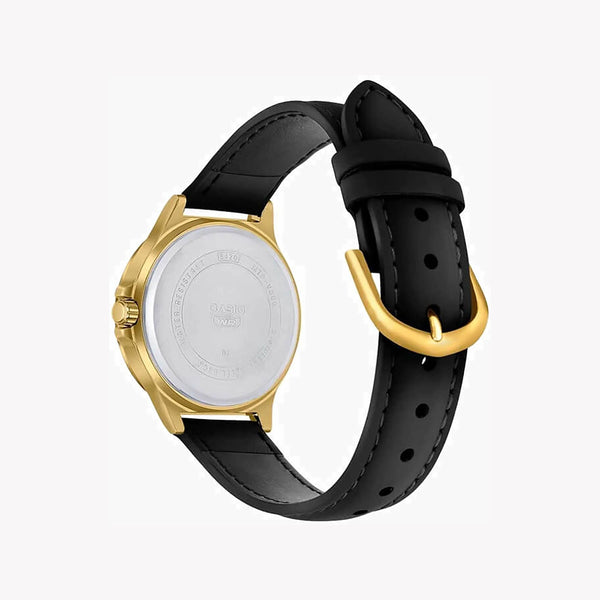 CASIO MTP-V300GL-1A BOLD CLASSIC - MEN'S GOLD & BLACK LEATHER TIMEPIECE-i-Watch-2