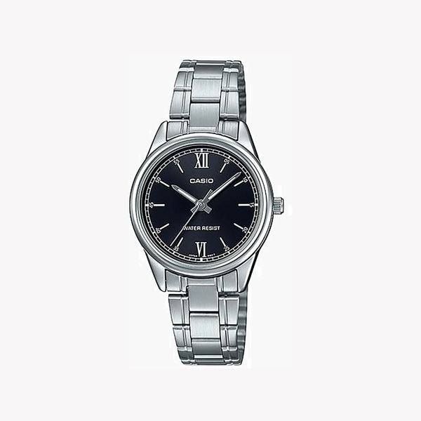 Casio Women's Stainless Steel Watch, Black Dial | Ltp-V005d-1b2 by i-watch