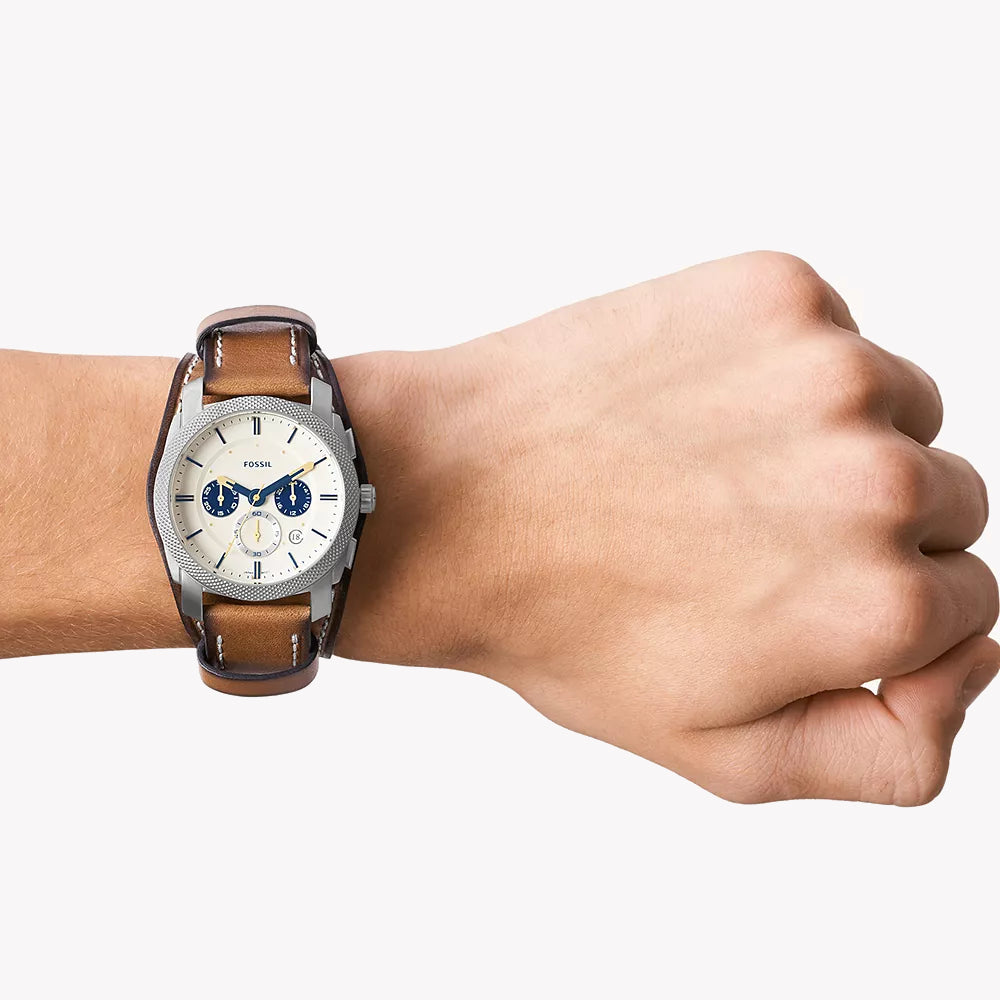 FOSSIL FS5922 - TIMELESS ELEGANCE MEN'S WATCH WITH CLASSIC LEATHER STRAP & STUNNING DIAL-i-Watch-4