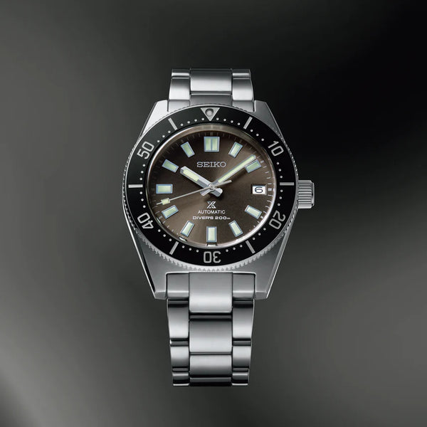 Seiko Men's Black Stainless Steel Watch, Silver Band | Spb143j1