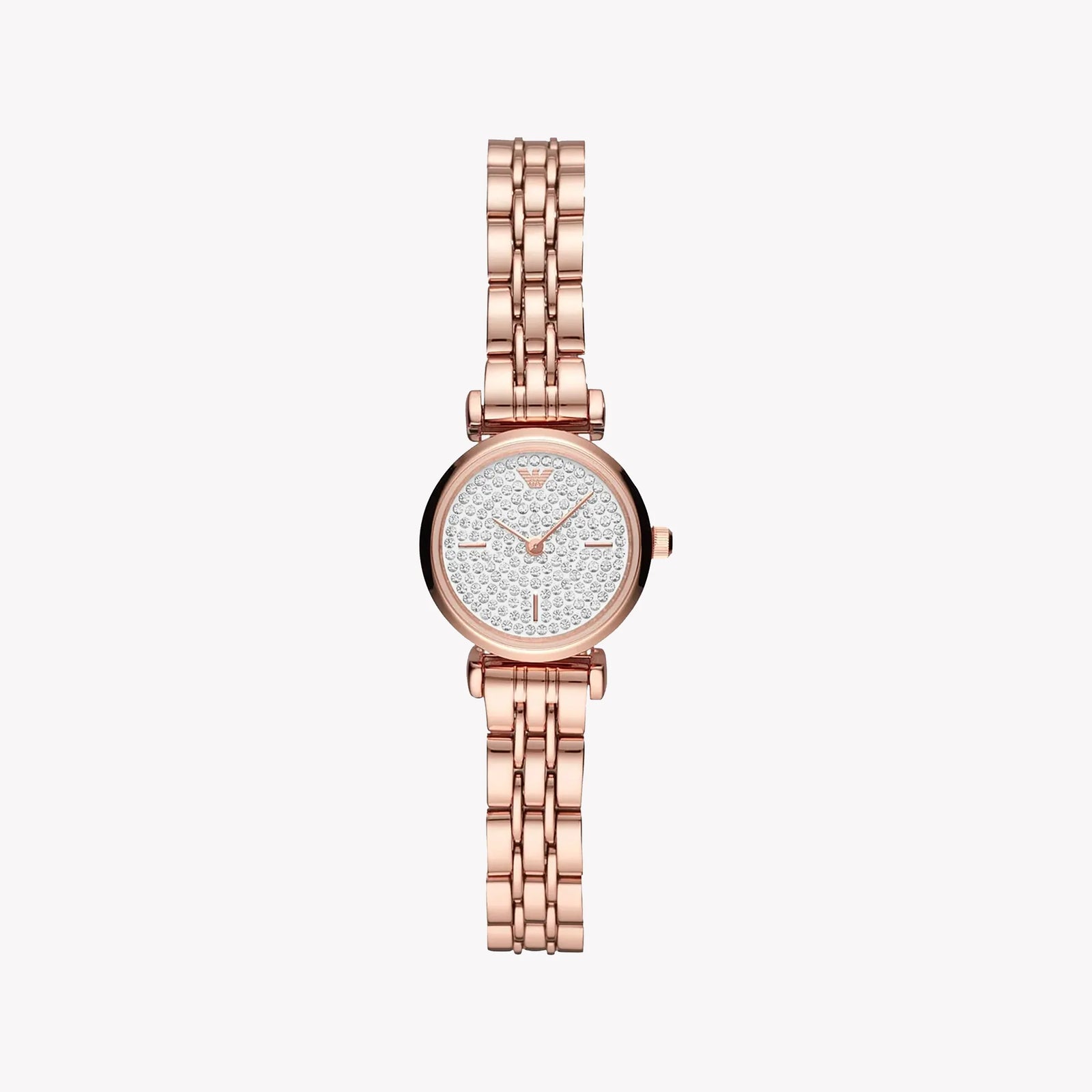 Emporio Armani Women's Rose Gold Watch, White Dial | Ar11266 by i-watch