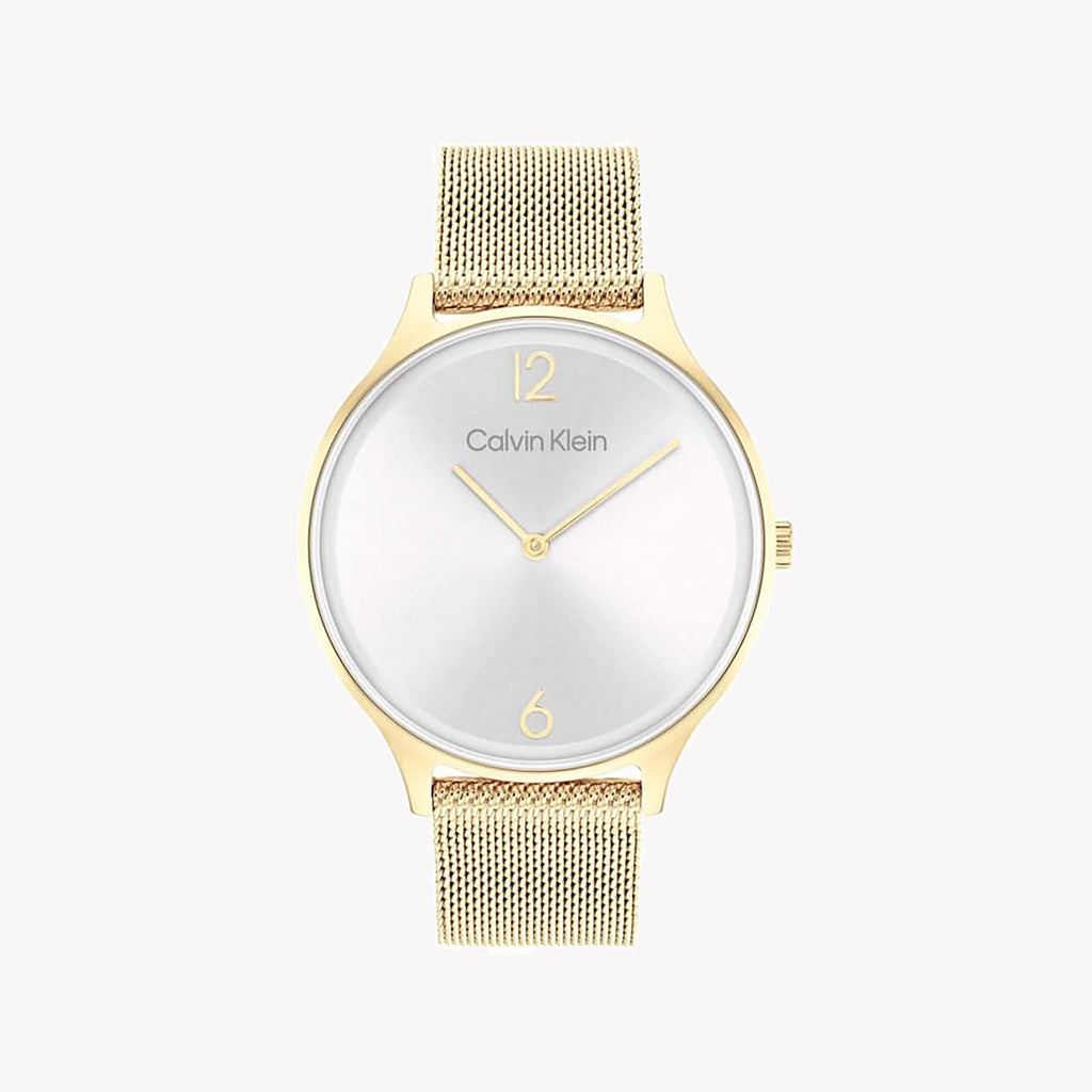 CK CALVIN KLEIN NEW COLLECTION - RADIANT CHARM WOMEN'S WATCH - GOLD & SILVER ELEGANCE