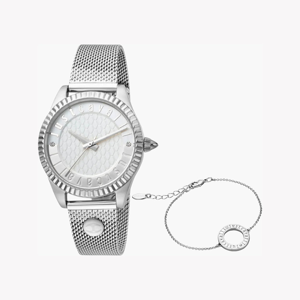 Just Cavalli Women's Silver Watch, Silver Dial | Jc1l133m0055 by i-watch