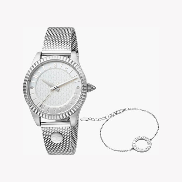 Just Cavalli Women's Silver Watch, Silver Dial | Jc1l133m0055 by i-watch