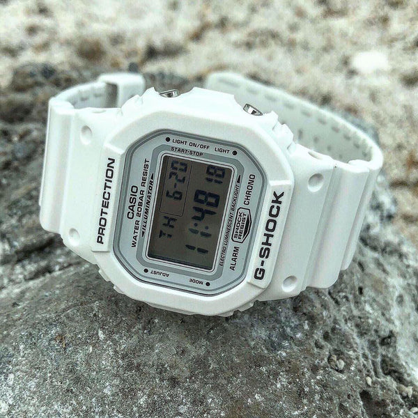 G-Shock Men's White Resin Watch, Digital Display | Dw-5600mw-7dr by i-watch