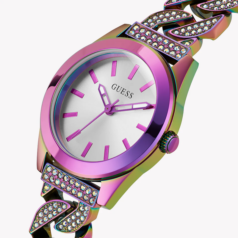 Guess Women's Pink Stainless Steel Watch, Multicolor Band | Gw0546l3 by i-watch