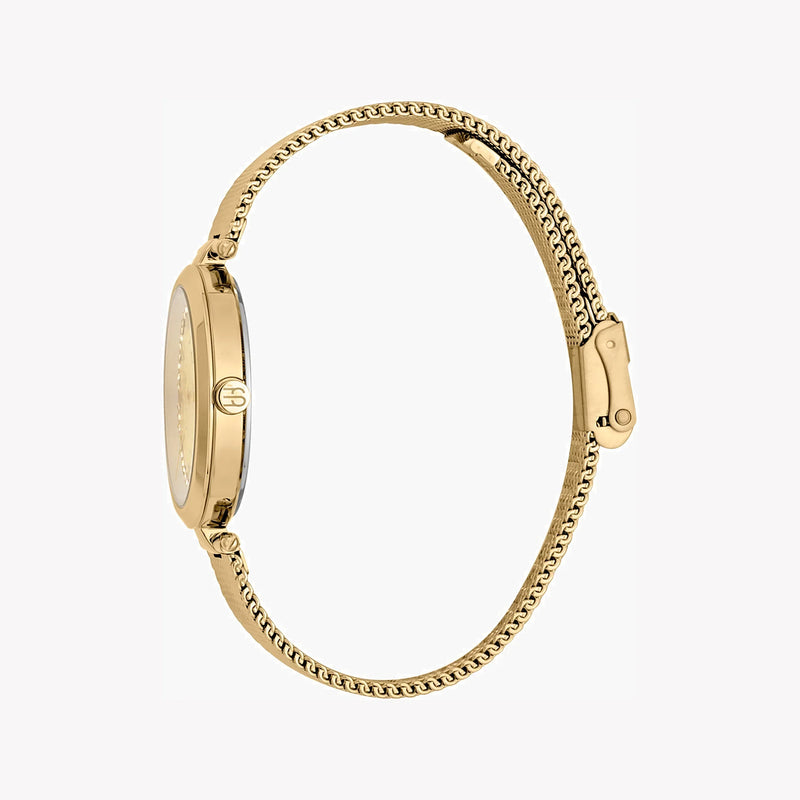 Esprit Women's Gold Stainless Steel Watch, Champagne Dial | Es1l216m0025 by i-watch