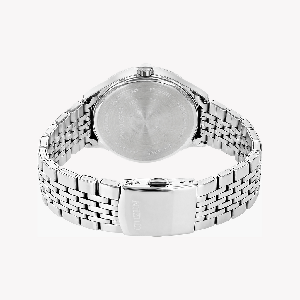 CITIZEN DZ0060-53L STUNNING PRECISION - MENS STAINLESS STEEL QUARTZ WATCH WITH BLUE DIAL-i-Watch-2