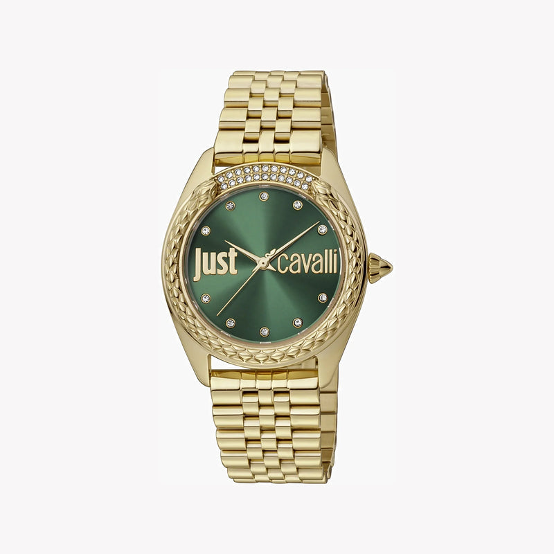 Just Cavalli Women's Gold Watch, Green Dial | Jc1l195m0075 by i-watch