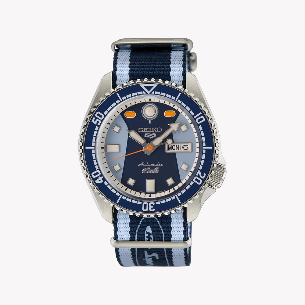 Seiko Men's Multicolor Nylon Watch, Silver Case | Srpk37k1 by i-watch