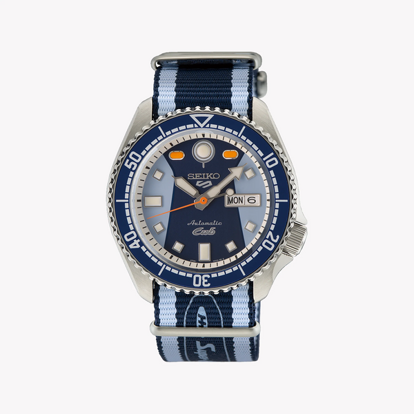 Seiko Men's Multicolor Nylon Watch, Silver Case | Srpk37k1 by i-watch