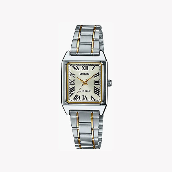 Casio Women's Silver Alloy Watch, White Dial | Ltp-V007sg-9budf by i-watch