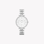 FOSSIL ES3545 SILVER ELEGANCE - MODERN WOMEN'S WATCH WITH STAINLESS STEEL STRAP & DAY-DATE FUNCTION