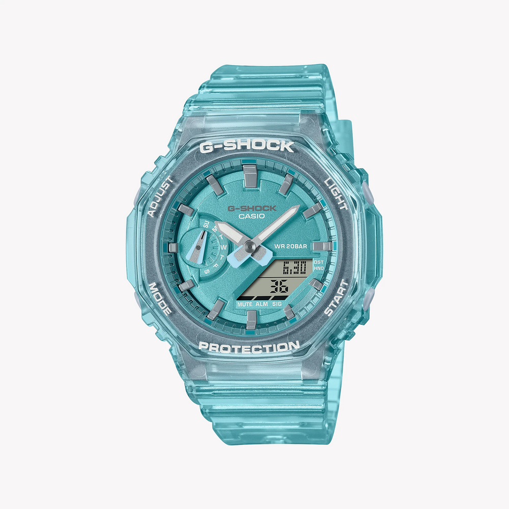 G-Shock Women's Blue Resin Watch, Sporty Design | Gma-S2100sk-2adr by i-watch