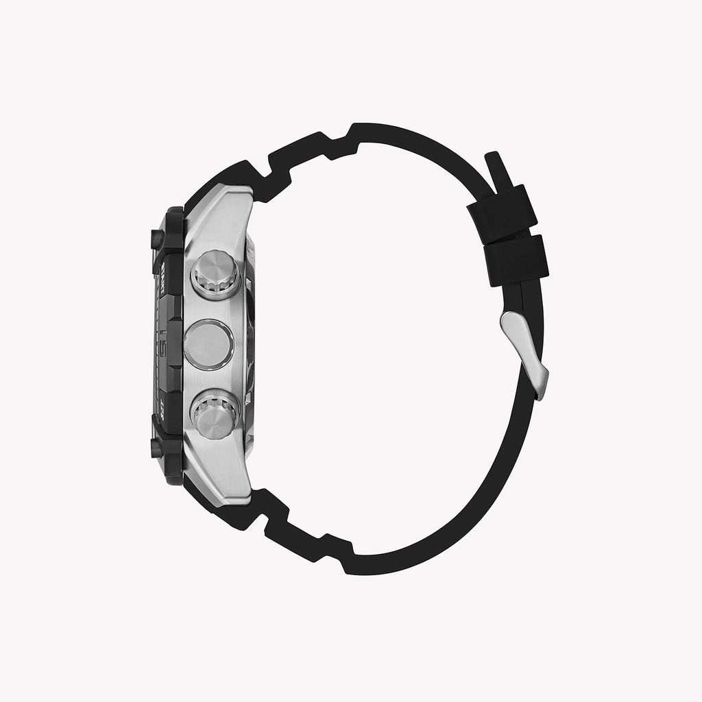 GUESS GW0421G1 BOLD STATEMENT - MEN'S SILVER & BLACK TIMEPIECE WITH ACTIVE LIFESTYLE DURABILITY-i-Watch-2