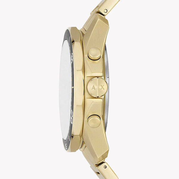 ARMANI EXCHANGE AX1958 - BOLD GOLD MASTERPIECE Men's Watch with Stainless Steel Band and Black Dial-i-Watch-2