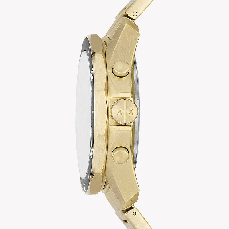 Armani Exchange Men's Gold Watch, Black Dial | Ax1958 by i-watch