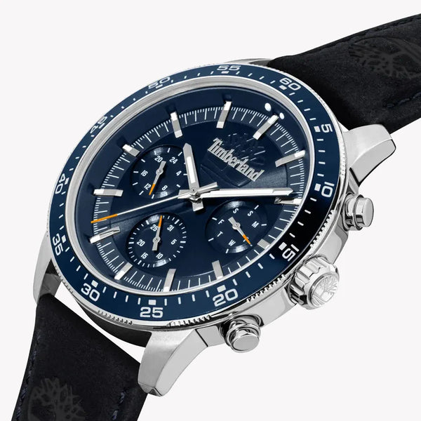 Timberland Men's Silver Watch, Blue Dial | Tdwgf0029003 by i-watch